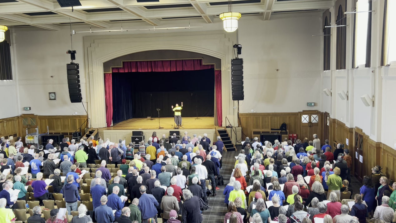 Citizens Shanty: Massed sing practice